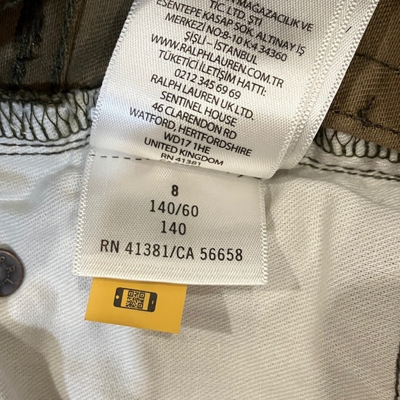 Ralph Lauren Girls size 8 W24L23.5 rise 9” Camouflage Pants - Picture 5 of 16